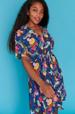 Lorraine Designs Casual Dresses | Fit & Flare Dresses*Siena Rainbow Shrooms Dress