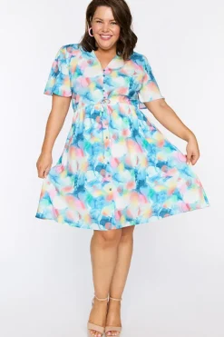 Lorraine Designs Casual Dresses | Fit & Flare Dresses*Siena Watercolour Dreams Dress