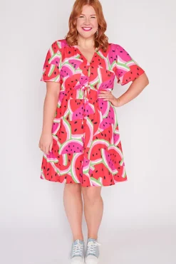 Lorraine Designs Casual Dresses | Fit & Flare Dresses*Siena Watermelon Stack Dress
