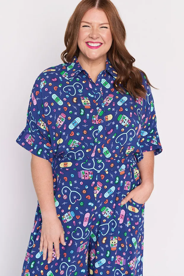 Lorraine Designs Tops*Simone Happy Health Shirt