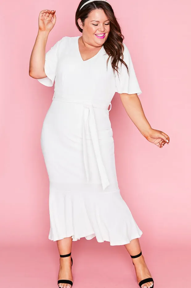 Ebby & I Bodycon Dresses | Cocktail Dresses*Sonia White Dress