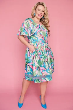 Lorraine Designs Fit & Flare Dresses | Cocktail Dresses*Sorrento Aqua Spring Party Dress