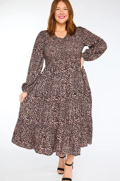 Lorraine Designs Casual Dresses | Fit & Flare Dresses*Stevie Classic Leopard Dress