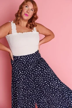 Lorraine Pants & Jeans*Sunshine Navy & White Flecks Pant