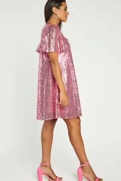 Lorraine Designs Loose Dresses | Casual Dresses*Taylor Pink Sequin Dress