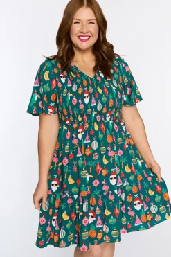 Lorraine Designs Casual Dresses | Fit & Flare Dresses*Tilley Christmas Vacation Dress
