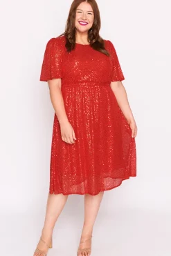 Lorraine Designs Sequin Dresses | Cocktail Dresses*Tinsley Red Sequins Dress