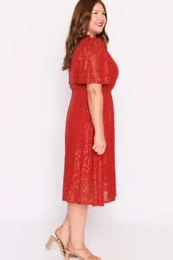 Lorraine Designs Sequin Dresses | Cocktail Dresses*Tinsley Red Sequins Dress