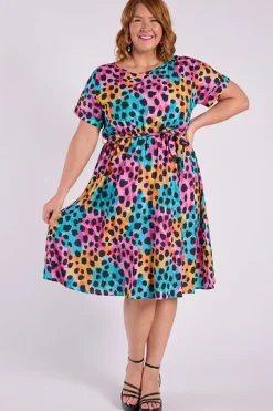 Lorraine Designs Casual Dresses | Fit & Flare Dresses*Valencia Trio Cheetah Dress