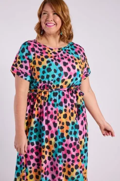 Lorraine Designs Casual Dresses | Fit & Flare Dresses*Valencia Trio Cheetah Dress
