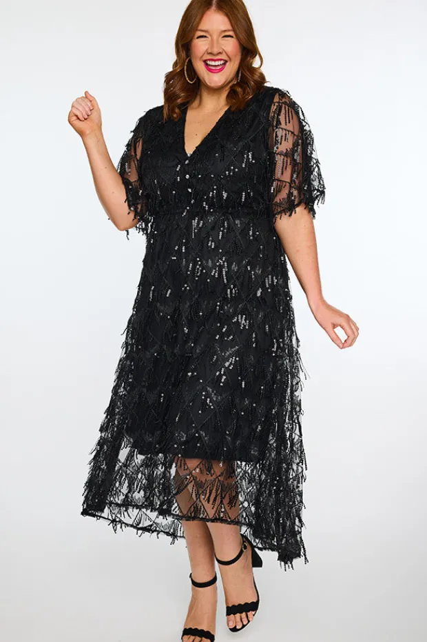 Lorraine Designs Sequin Dresses | Cocktail Dresses*Wonderful Black Party Dress