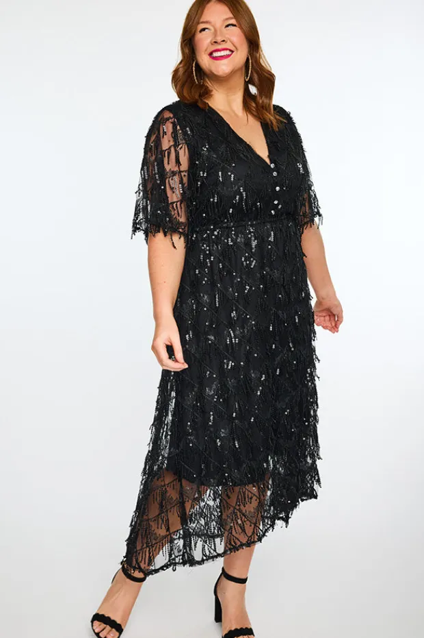 Lorraine Designs Sequin Dresses | Cocktail Dresses*Wonderful Black Party Dress