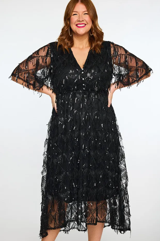 Lorraine Designs Sequin Dresses | Cocktail Dresses*Wonderful Black Party Dress