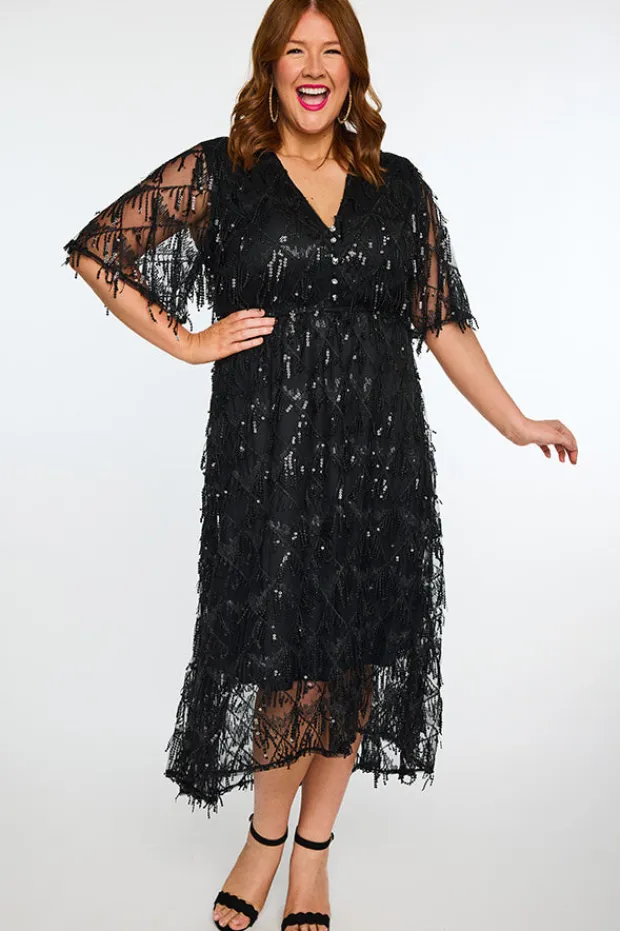Lorraine Designs Sequin Dresses | Cocktail Dresses*Wonderful Black Party Dress