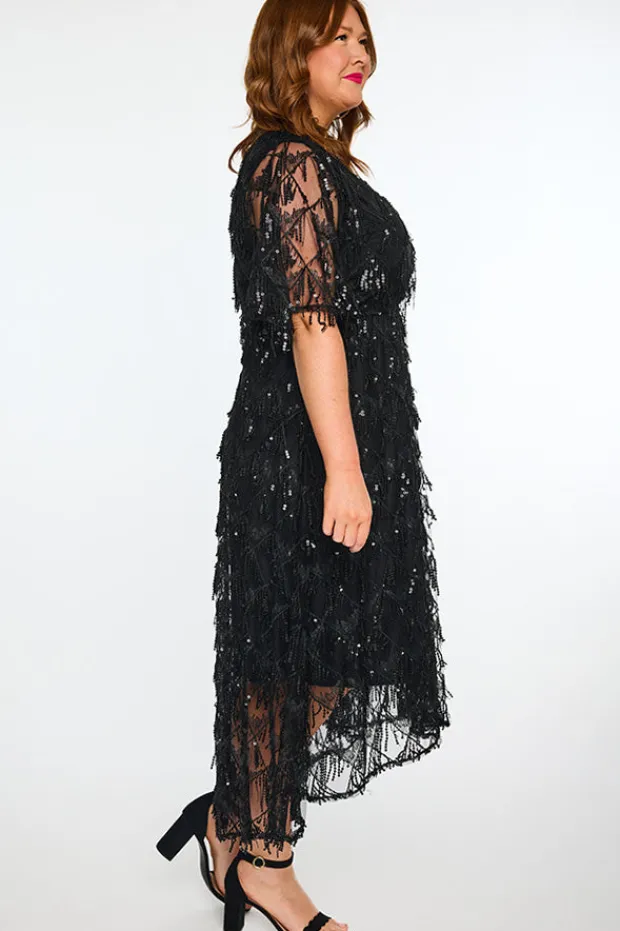 Lorraine Designs Sequin Dresses | Cocktail Dresses*Wonderful Black Party Dress