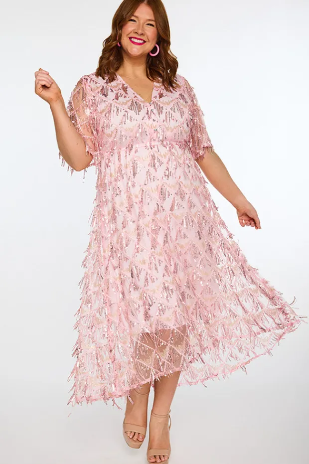 Lorraine Designs Sequin Dresses | Cocktail Dresses*Wonderful Pink Party Dress