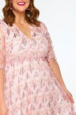 Lorraine Designs Sequin Dresses | Cocktail Dresses*Wonderful Pink Party Dress