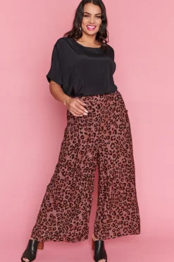 Lorraine Designs Pants & Jeans*Xane Chocolate Leopard Pants