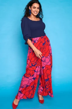 Lorraine Designs Pants & Jeans*Xane Pink Peonies Pants
