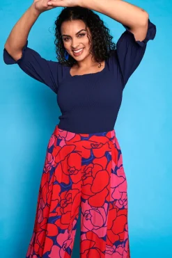 Lorraine Designs Pants & Jeans*Xane Pink Peonies Pants