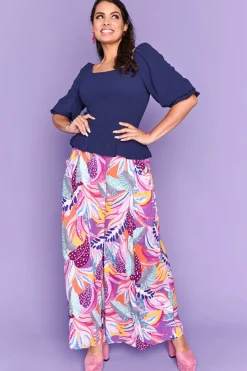 Lorraine Designs Pants & Jeans*Xane Textured Palms Pants