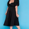 Lorraine Fit & Flare Dresses | Off The Shoulder Dresses*Zalia Black Dress