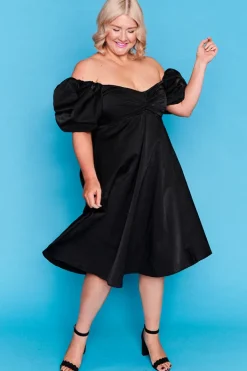 Lorraine Fit & Flare Dresses | Off The Shoulder Dresses*Zalia Black Dress