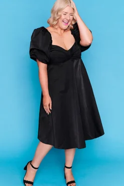 Lorraine Fit & Flare Dresses | Off The Shoulder Dresses*Zalia Black Dress